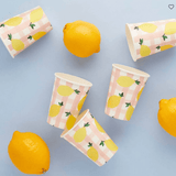 Gobelets carton - Citron vichy - Accessories - Kids - boutique décoration Montreal