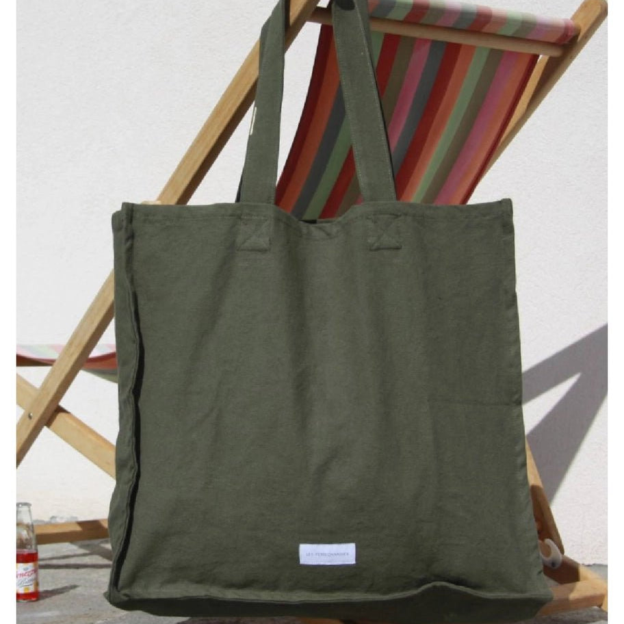 Grand cabas en toile de coton - Mode - boutique décoration Montreal