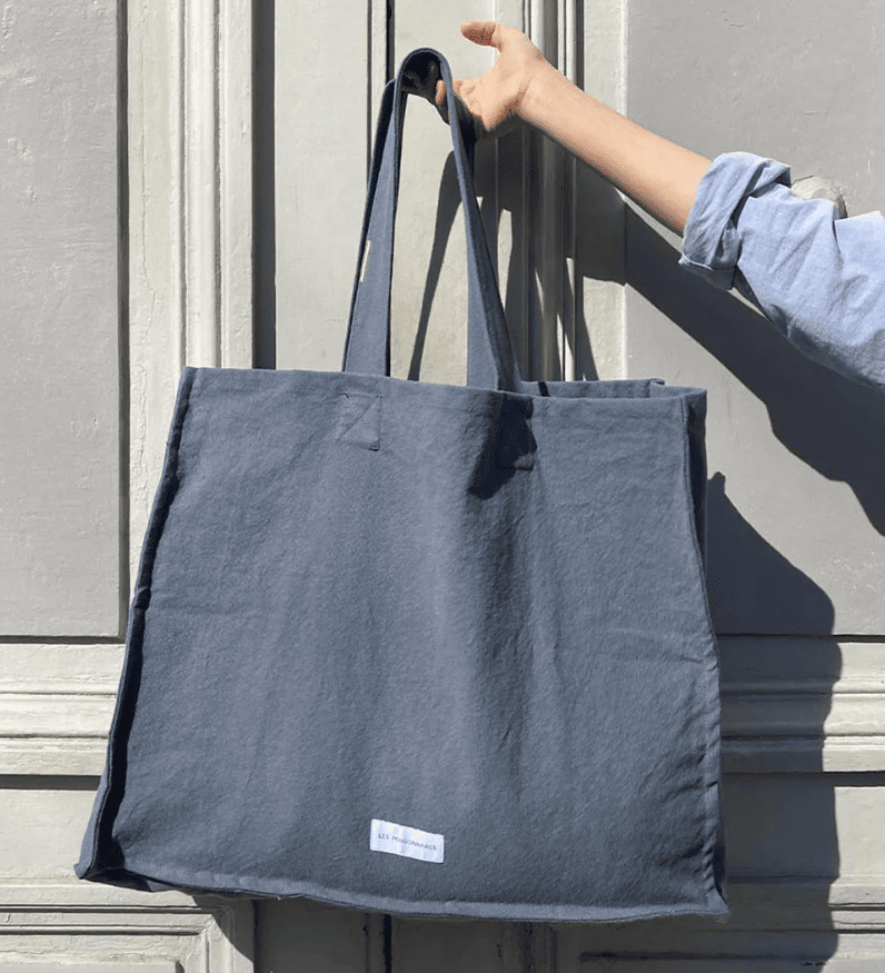 Grand cabas en toile de coton - Mode - boutique décoration Montreal
