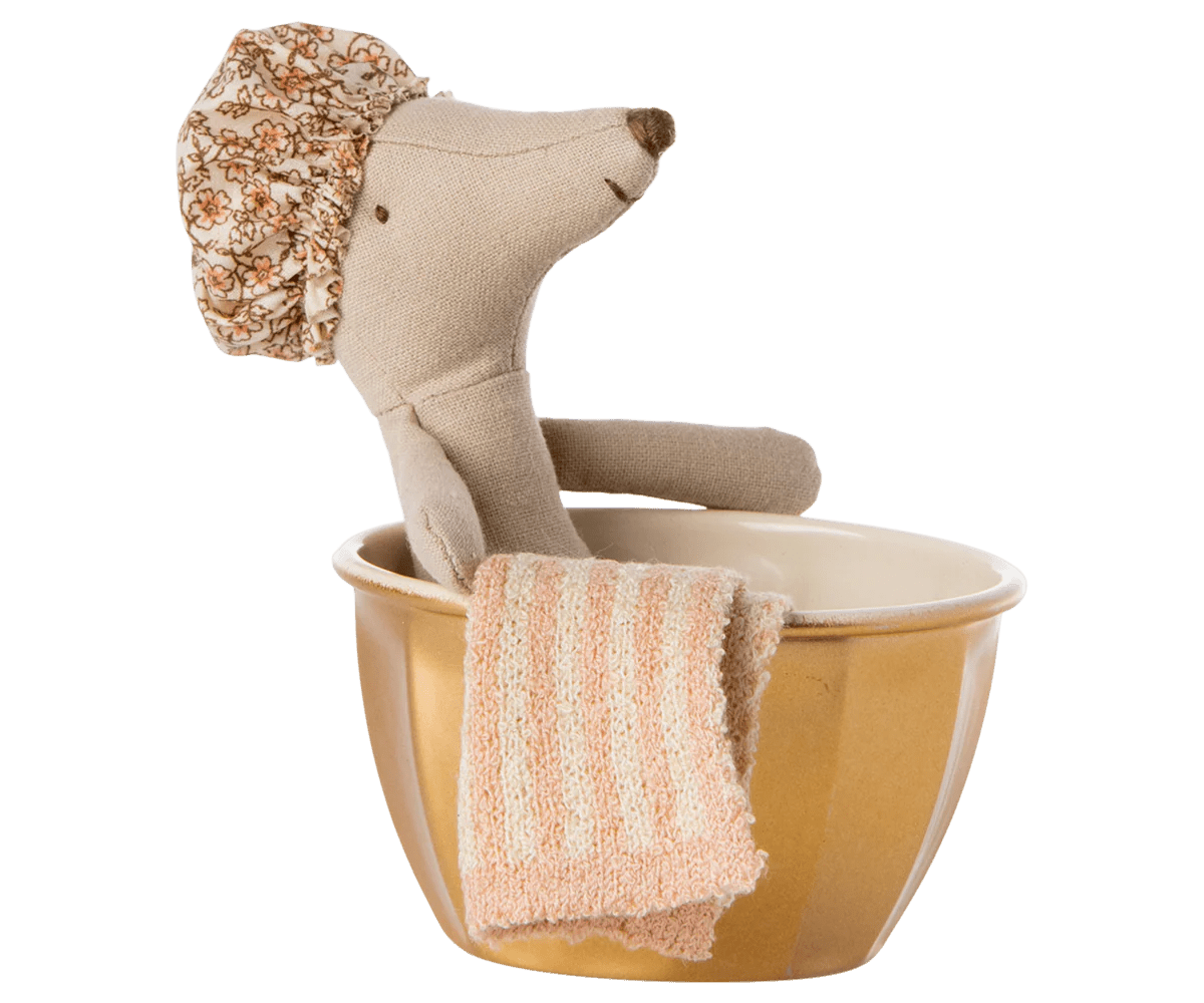 Grande Soeur Souris - Baignoire - Maileg - boutique décoration Montreal