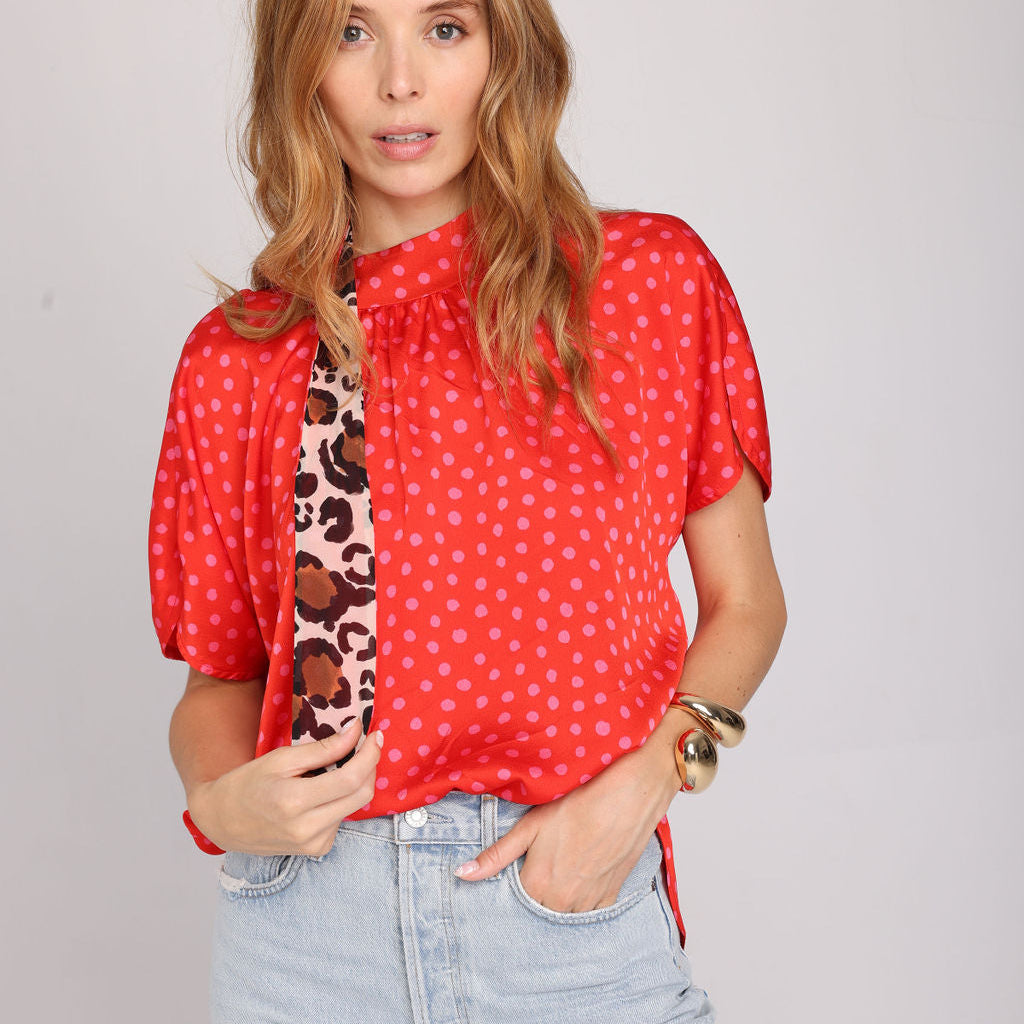 Sistina Blouse in Red