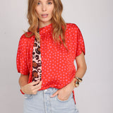 Blouse Sistina en Rouge