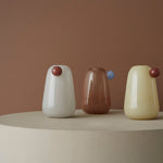 Inka Vase - Small Vanilla - boutique décoration Montreal