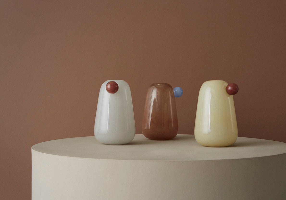 Inka Vase - Small Vanilla - boutique décoration Montreal