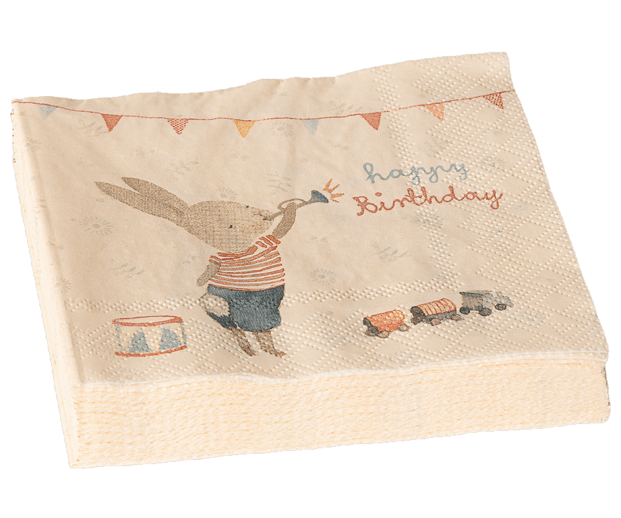 serviettes papier enfant, kit anniversaire Maileg