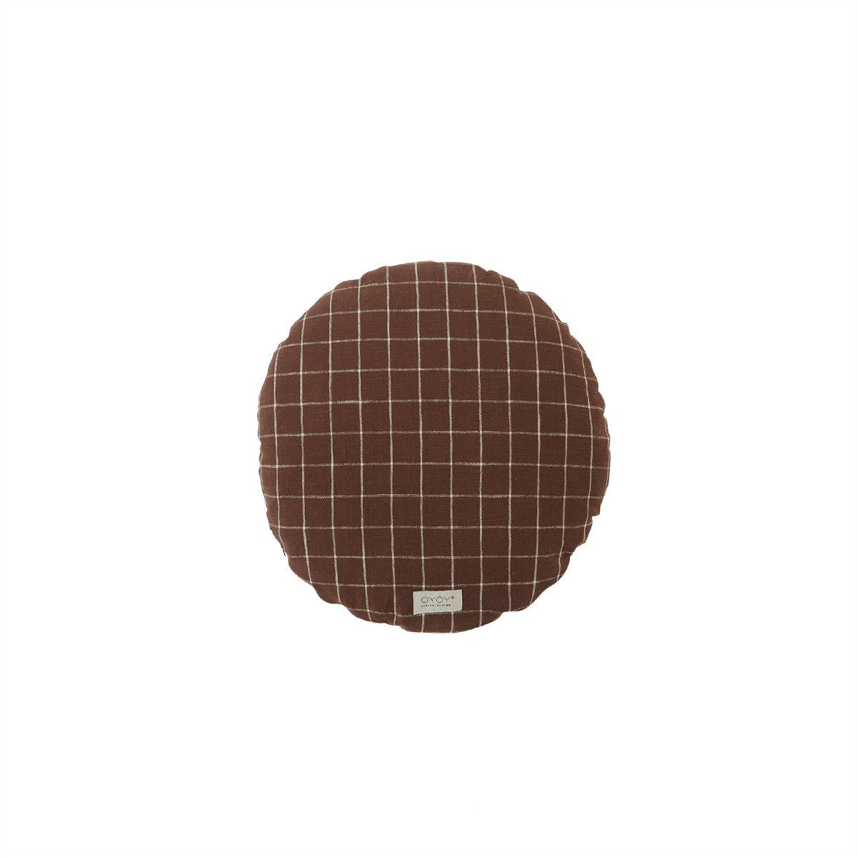Kyoto Cushion Round - Large - Brown - Cushion - boutique décoration Montreal