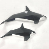 La famille d'orques - Poly Paper Kits - boutique décoration Montreal