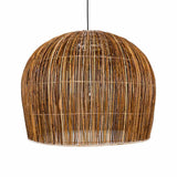 Rattan Bell or Bulb Pendant Light