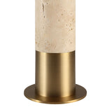 Lampe de Table Amadora - Travertin et Laiton