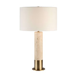 Lampe de Table Amadora - Travertin et Laiton