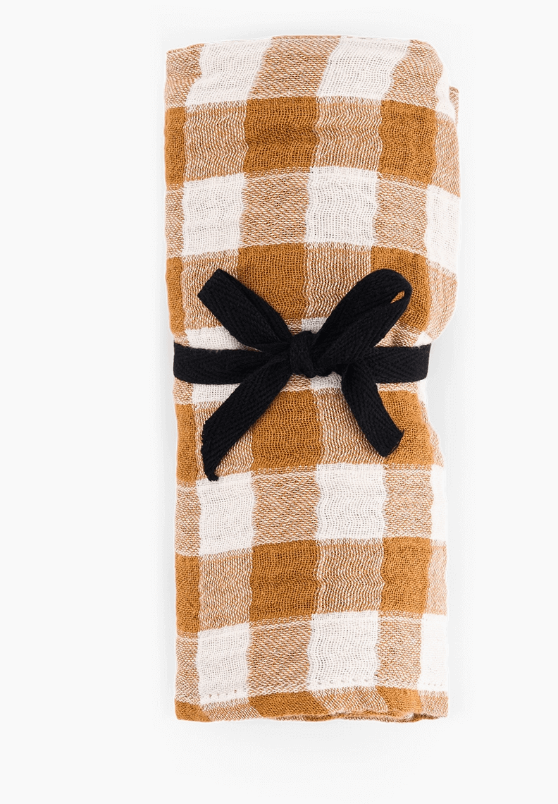 LANGE BIANCA VICHY CARAMEL - Accessories - Kids - boutique décoration Montreal