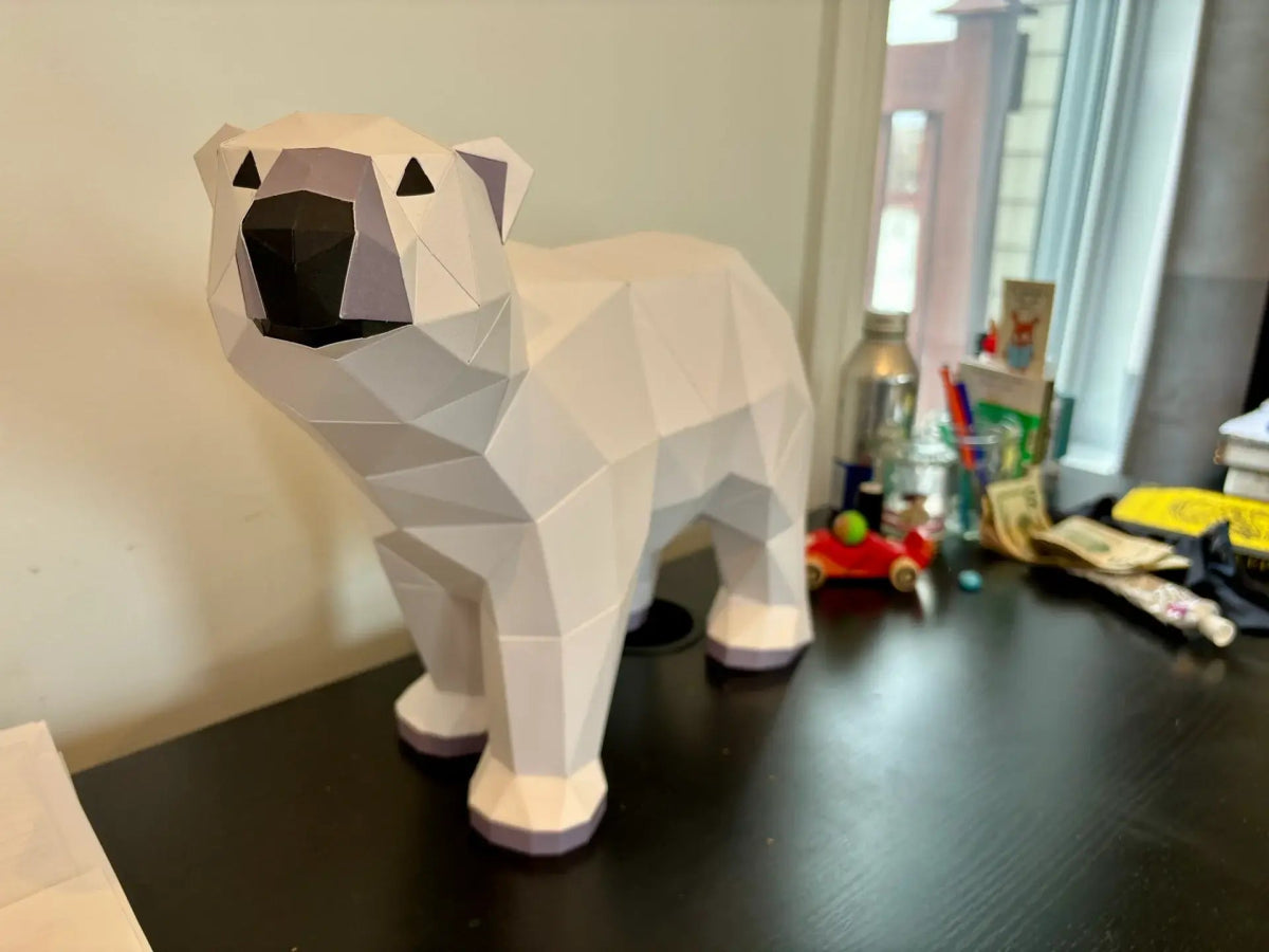 Les ours pliables - Poly Paper Kits - boutique décoration Montreal