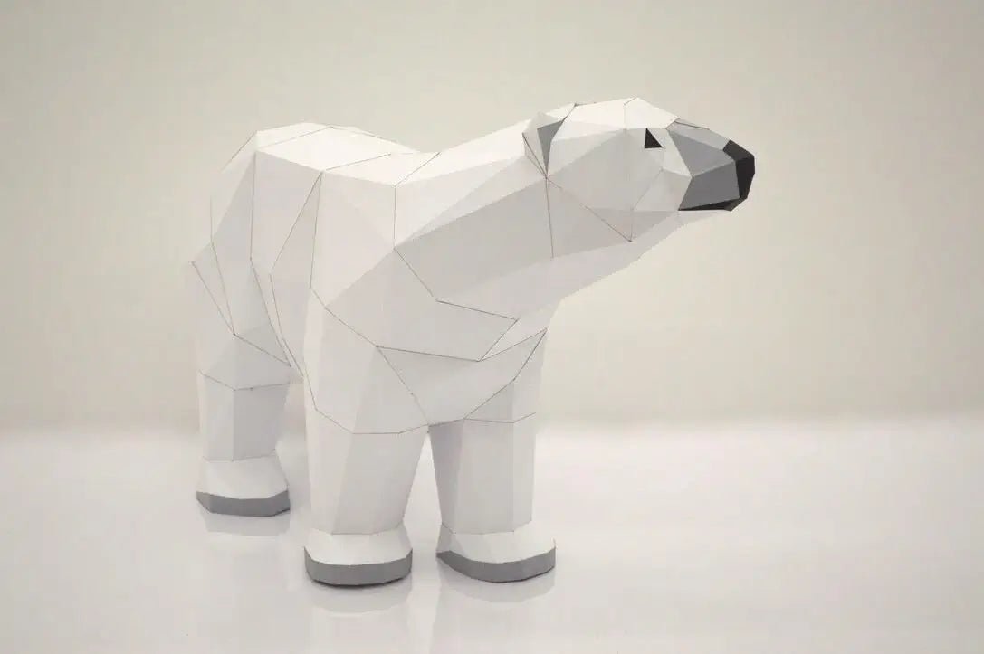Les ours pliables - Poly Paper Kits - boutique décoration Montreal