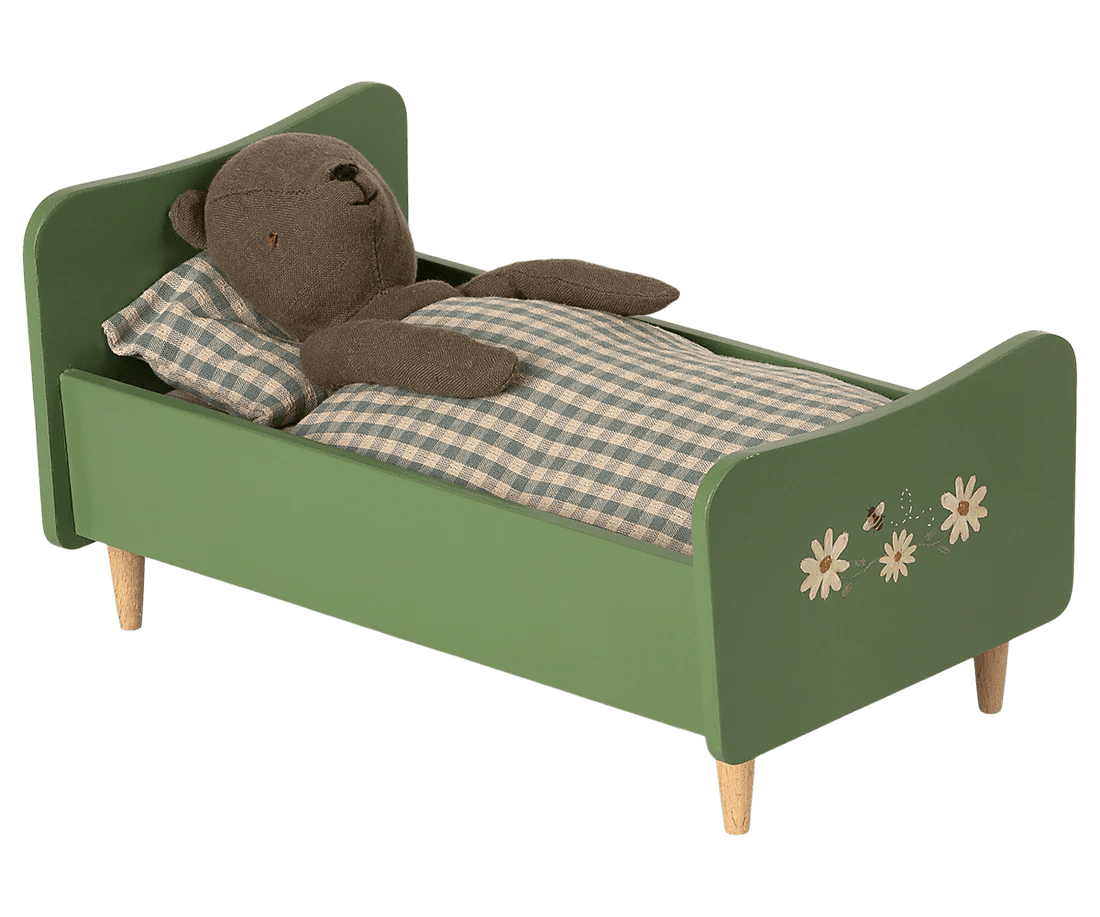 Lit en bois de papa Teddy - Maileg - boutique décoration Montreal