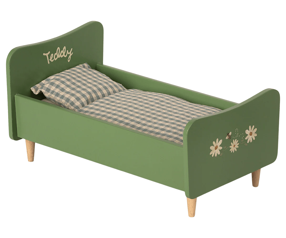 Lit en bois de papa Teddy - Maileg - boutique décoration Montreal