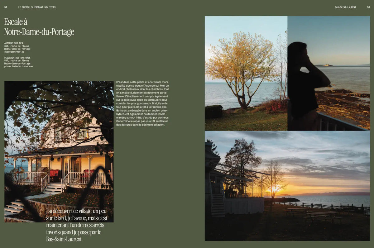 Livre Le Québec en prenant son temps - boutique décoration Montreal