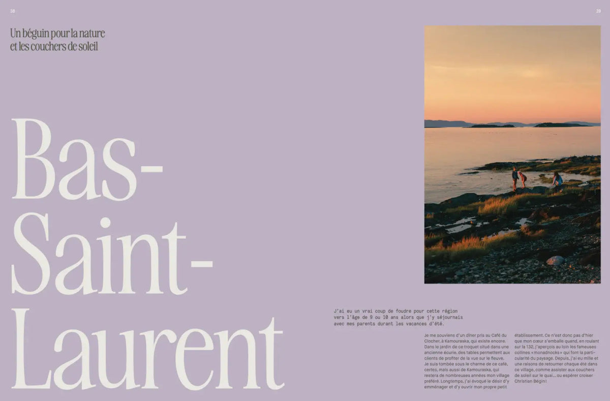 Livre Le Québec en prenant son temps - boutique décoration Montreal