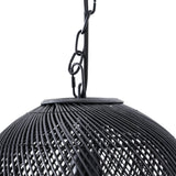 Luminaire suspendu Romika - Rotin Noir Mat