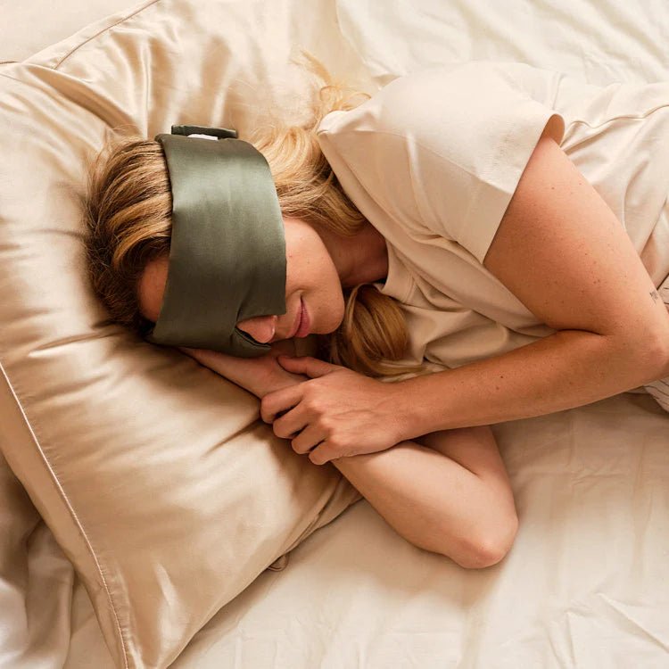 Masque de Sommeil en soie bio - Bandeau  - boutique décoration Montreal