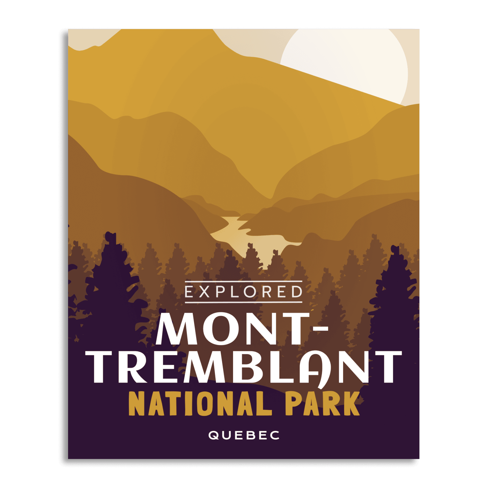 Affiche Parc du Mont Tremblant  - Parc National