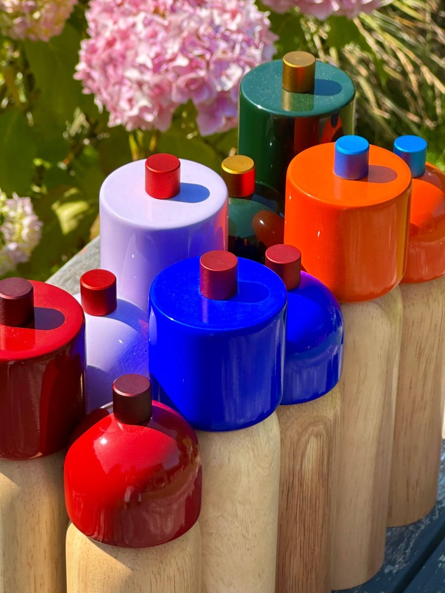 Moulin à sel et poivre - lilas et rouge - boutique décoration Montreal