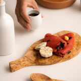 Natural Olive Wood Cheese Board | Organic Shape with Handle - Board - boutique décoration Montreal