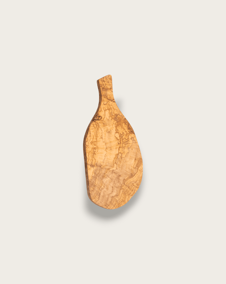 Natural Olive Wood Cheese Board | Organic Shape with Handle - Board - boutique décoration Montreal