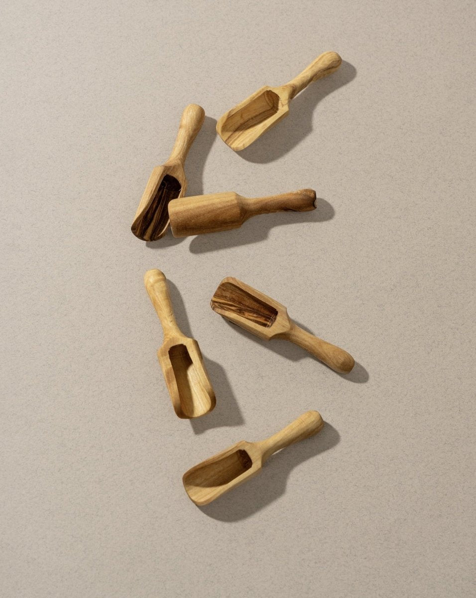 Natural Olive Wood Scoop - Utensils - boutique décoration Montreal