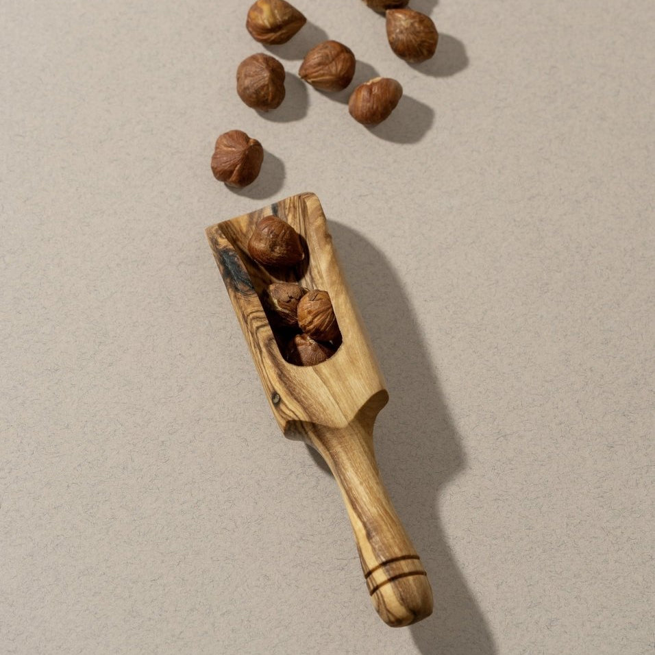 Natural Olive Wood Scoop - Utensils - boutique décoration Montreal