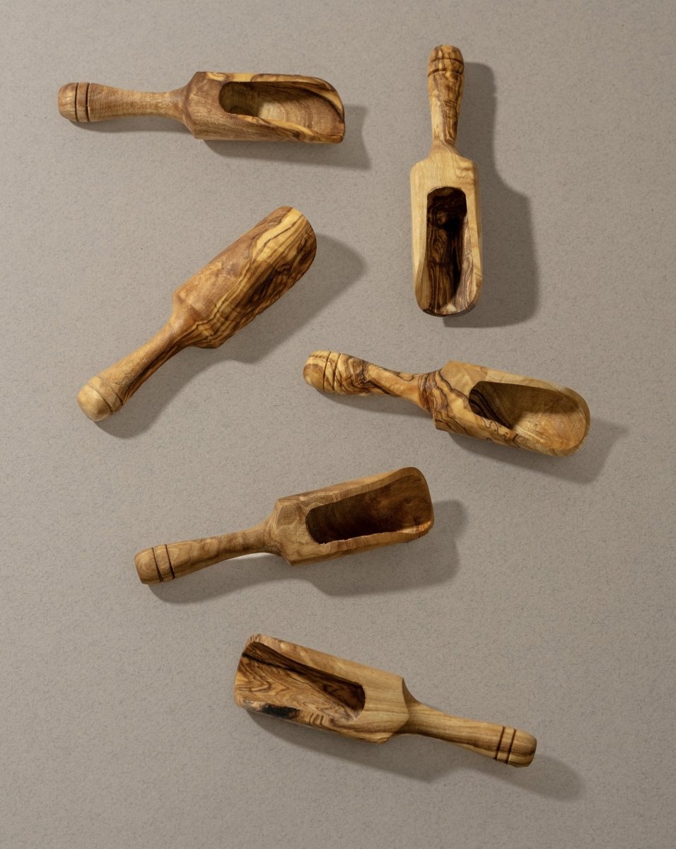 Natural Olive Wood Scoop - Utensils - boutique décoration Montreal