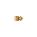 Palloa Solid Brass Candleholder - Low - Brushed Brass - Candleholder - boutique décoration Montreal