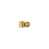 Palloa Solid Brass Candleholder - Low - Brushed Brass - Candleholder - boutique décoration Montreal