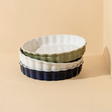 Plat à tarte rond en grès - Baking Dish - boutique décoration Montreal