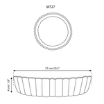 Plat à tarte rond en grès - Baking Dish - boutique décoration Montreal