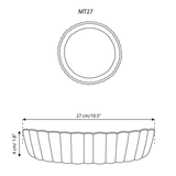 Plat à tarte rond en grès - Baking Dish - boutique décoration Montreal