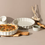 Plat à tarte rond en grès - Baking Dish - boutique décoration Montreal