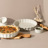 Plat à tarte rond en grès - Baking Dish - boutique décoration Montreal