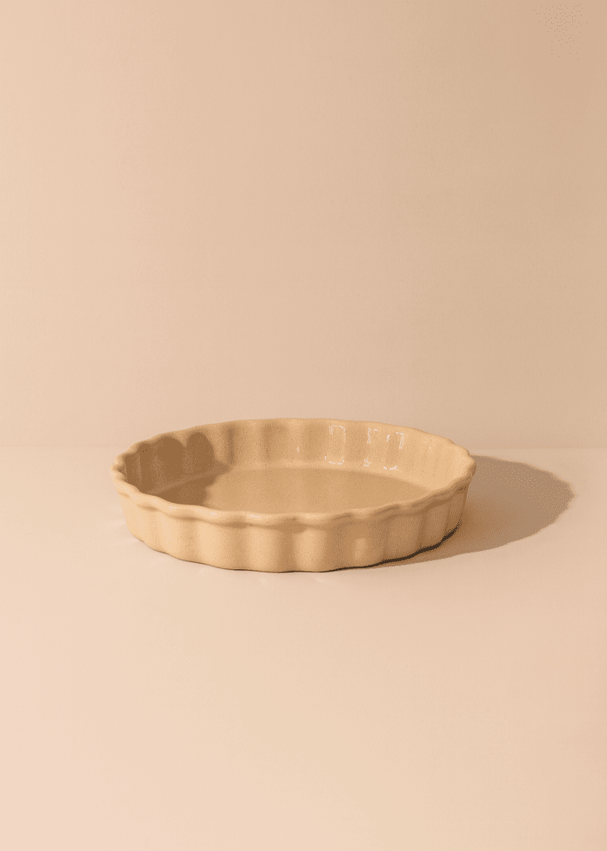 Plat à tarte rond en grès - Baking Dish - boutique décoration Montreal