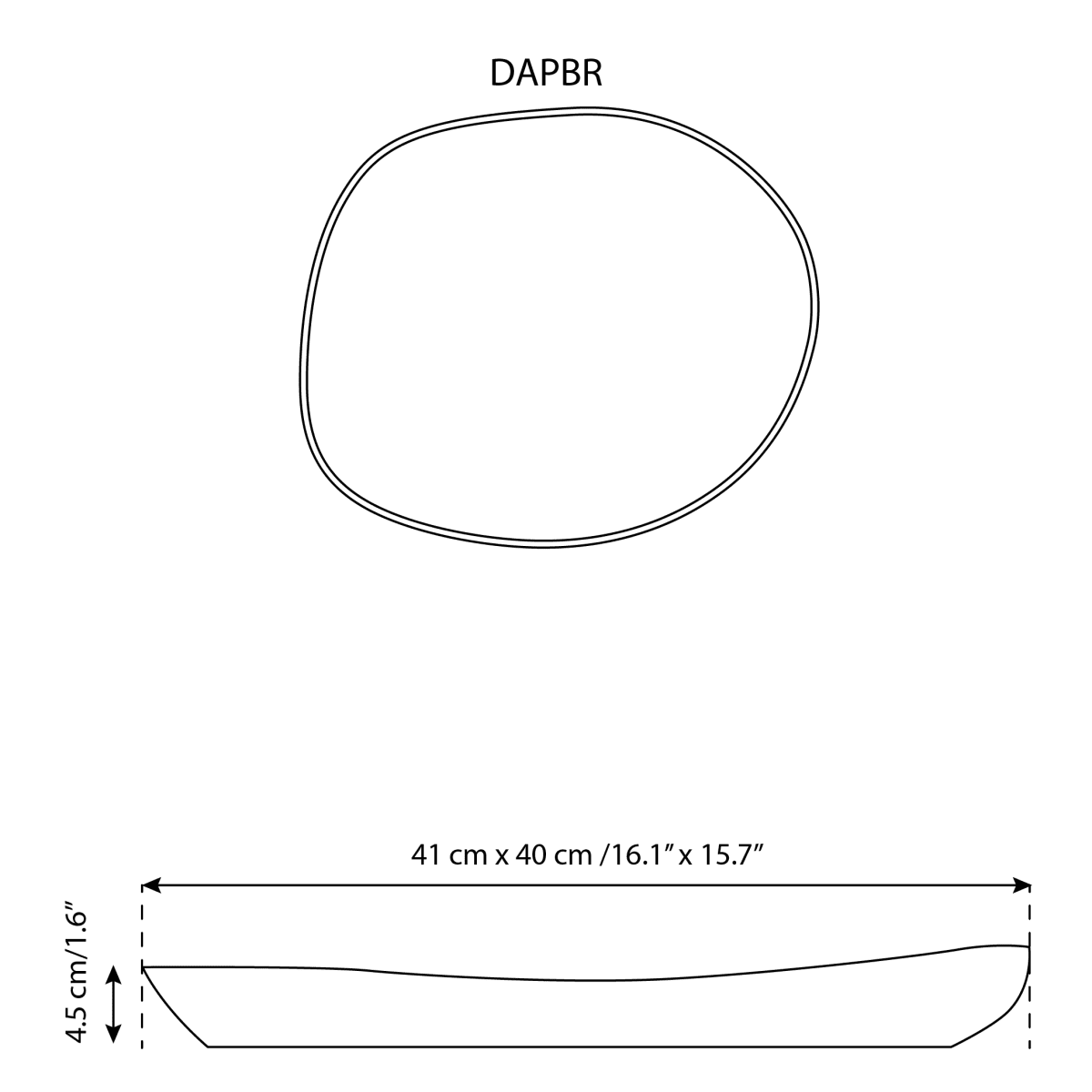 Plat de service rond | Dadasi - Platter - boutique décoration Montreal