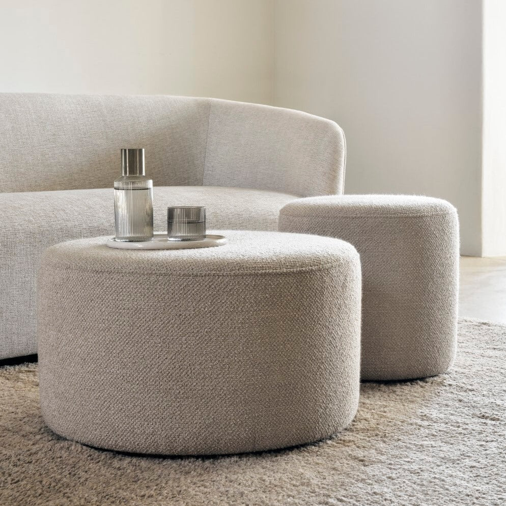 Pouf Barrow - Blanc - boutique décoration Montreal