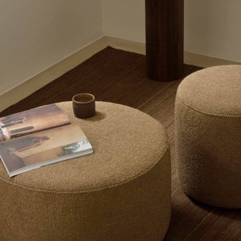 Pouf Barrow - Gingembre - boutique décoration Montreal