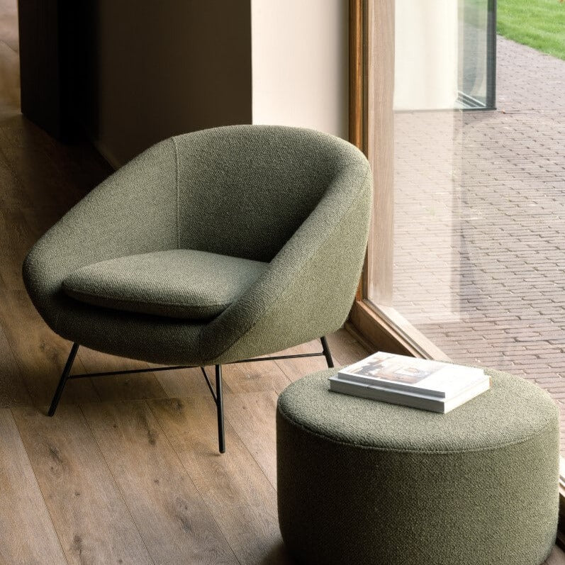 Pouf Barrow - Vert Pin - boutique décoration Montreal