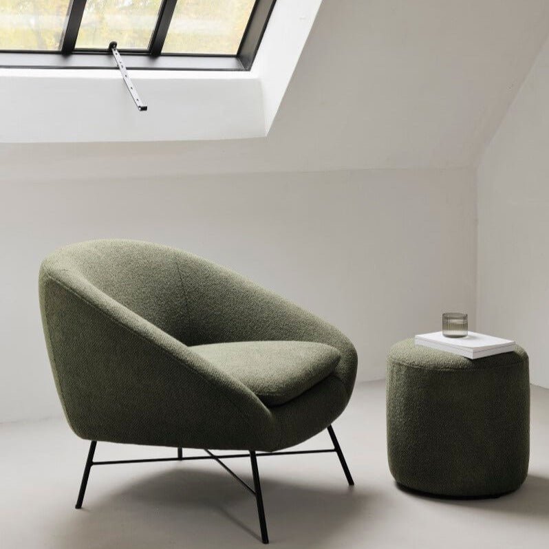 Pouf Barrow - Vert Pin - boutique décoration Montreal