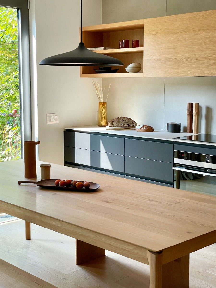 projet décoration intérieur, meuble cuisine, bois massif ethnicraft