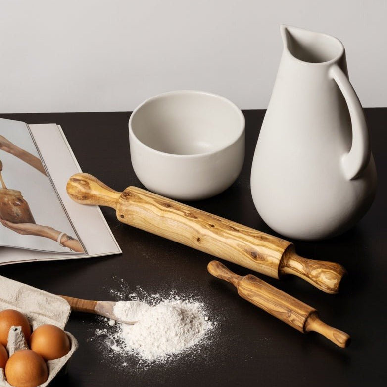 Rouleau à pâte en bois d'olivier - Utensils - boutique décoration Montreal