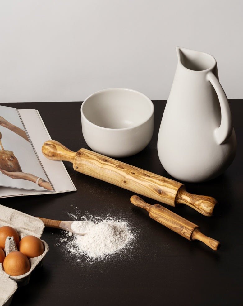 Rouleau à pâte en bois d'olivier - Utensils - boutique décoration Montreal