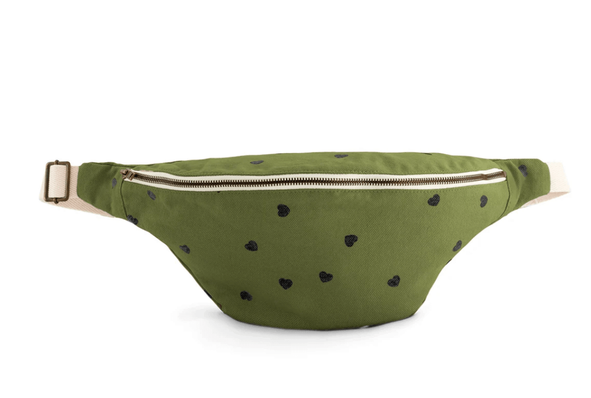 Sac Banane kaki coeur - boutique décoration Montreal