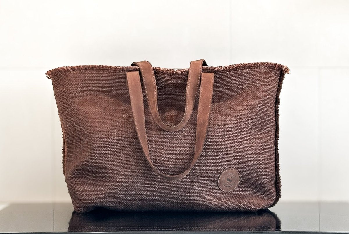 SB - Sac à main laine et lin - Hand Bag - boutique décoration Montreal