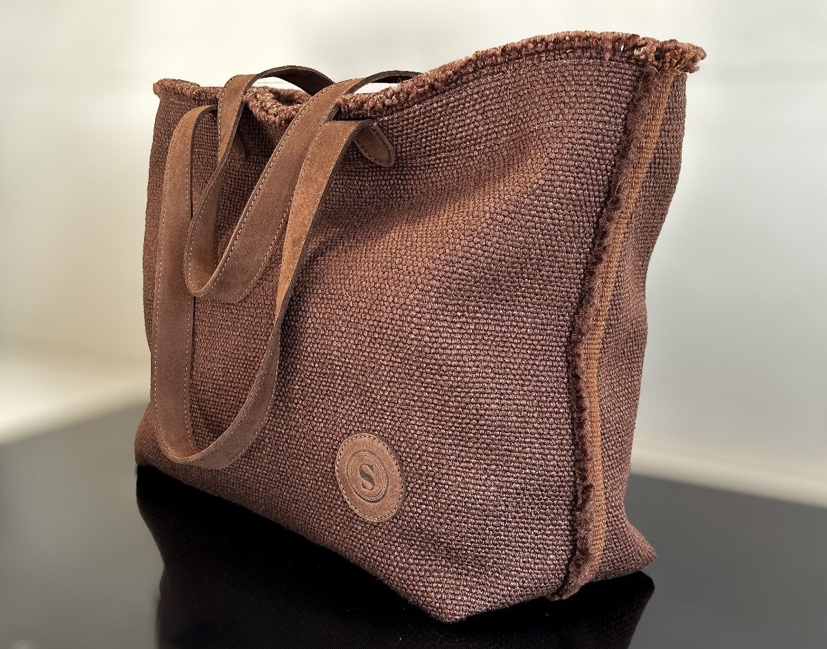 SB - Sac à main laine et lin - Hand Bag - boutique décoration Montreal