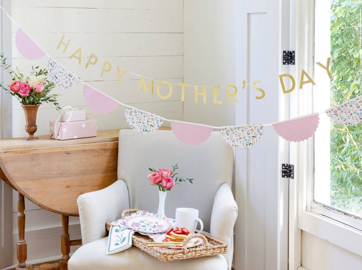 Serviette de Dîner à Bordure Florale - boutique décoration Montreal